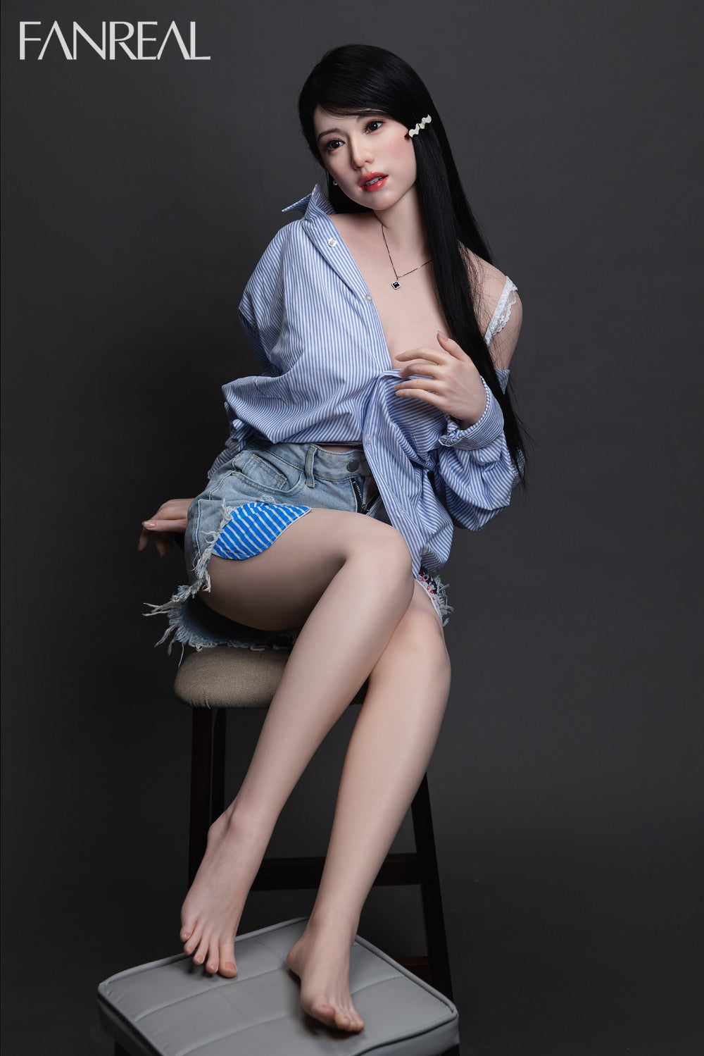 Kimmy Sex Doll (FanReal Doll 155 cm F puodelis RST silikonas)