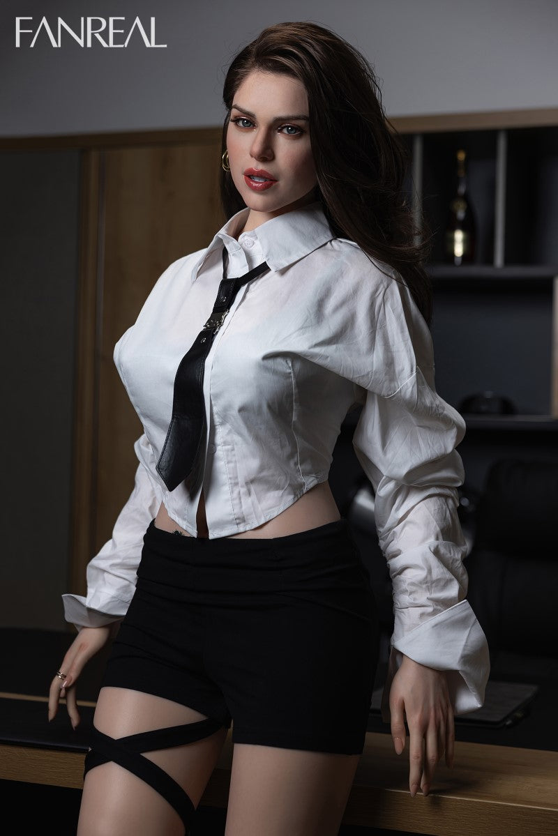 Gina Sex Doll (FanReal Doll 170 cm D-puodelis silikoninis)