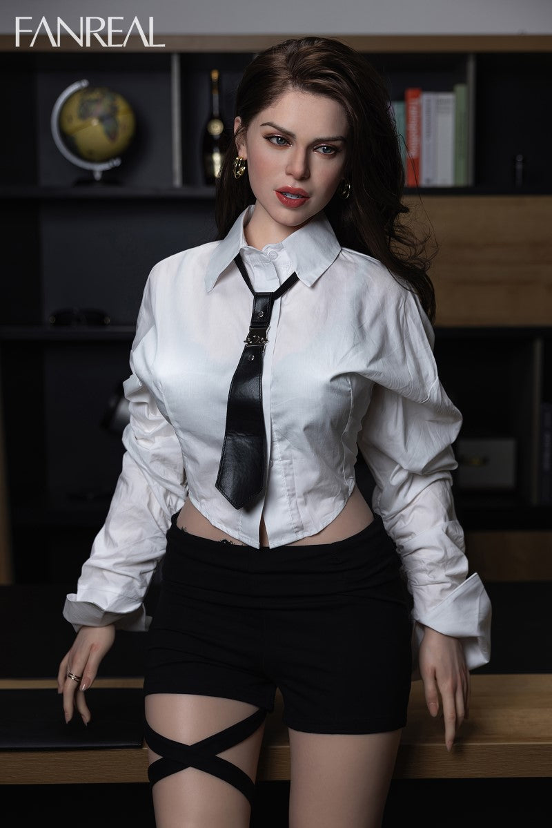 Gina Sex Doll (FanReal Doll 170 cm D-puodelis silikoninis)