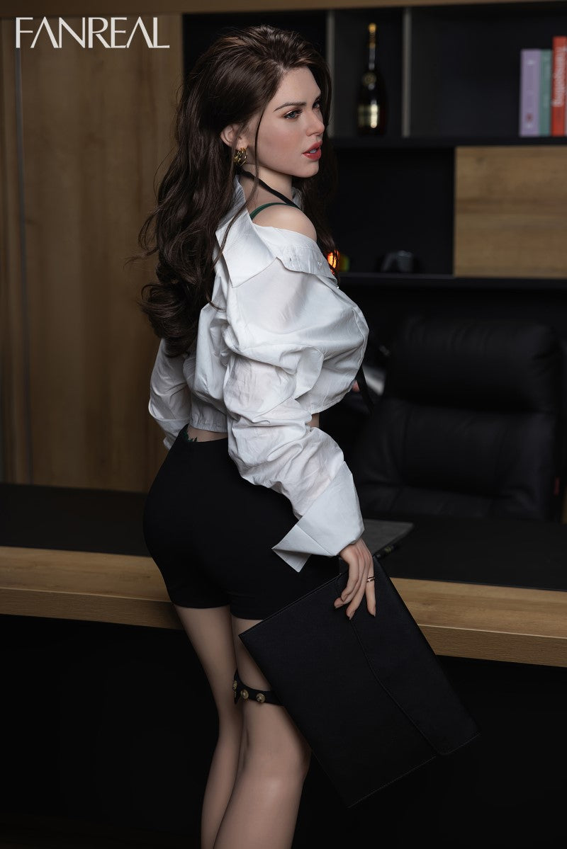 Gina Sex Doll (FanReal Doll 170 cm D-puodelis silikoninis)