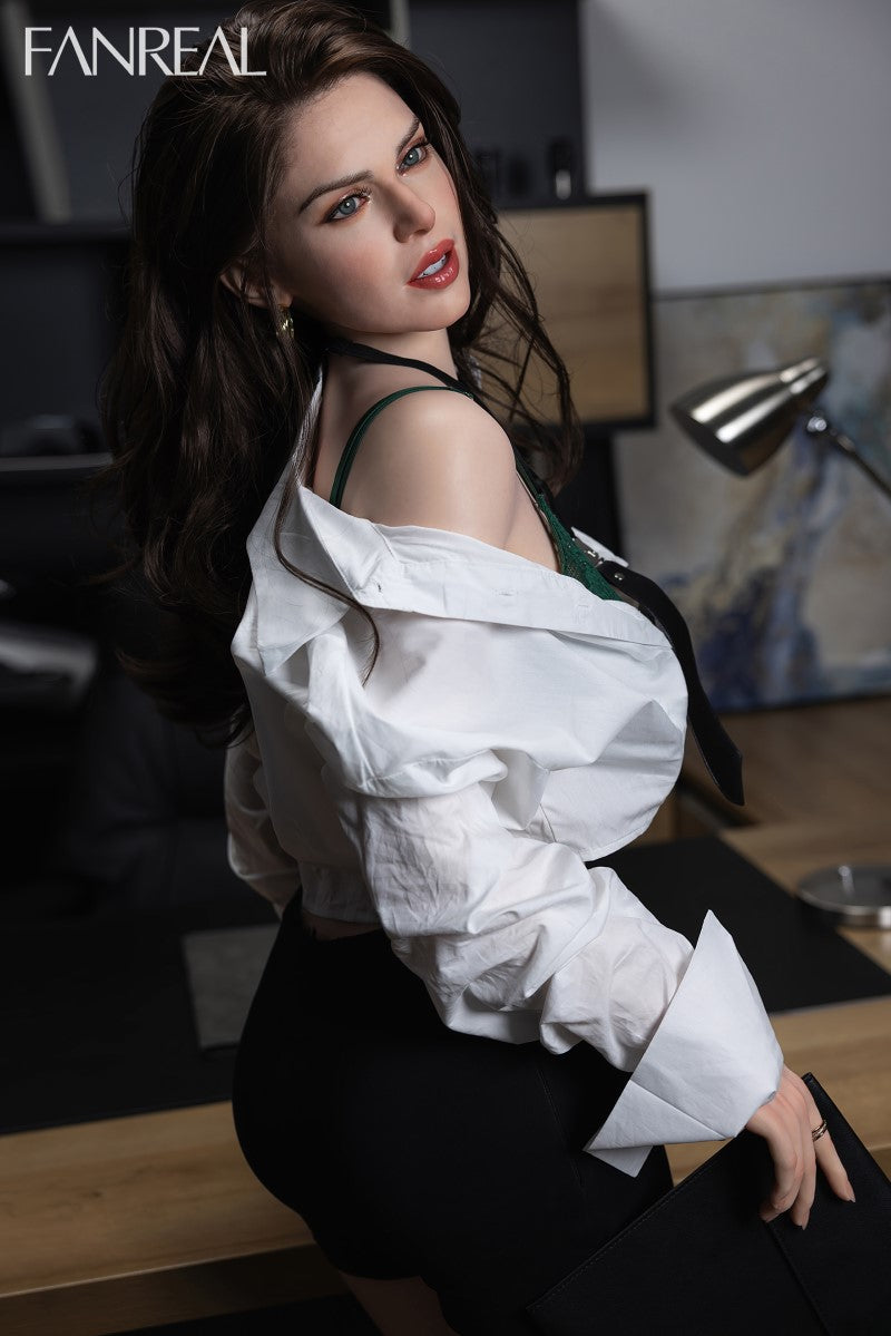 Gina Sex Doll (FanReal Doll 170 cm D-puodelis silikoninis)