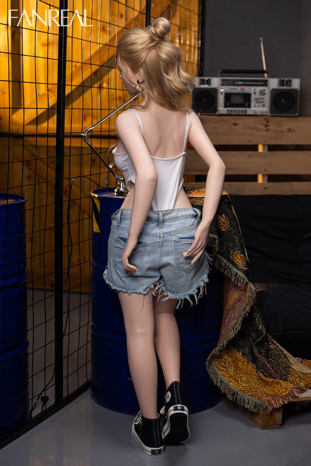 Gina Sex Doll (FanReal Doll 155 cm F puodelis RST silikonas)