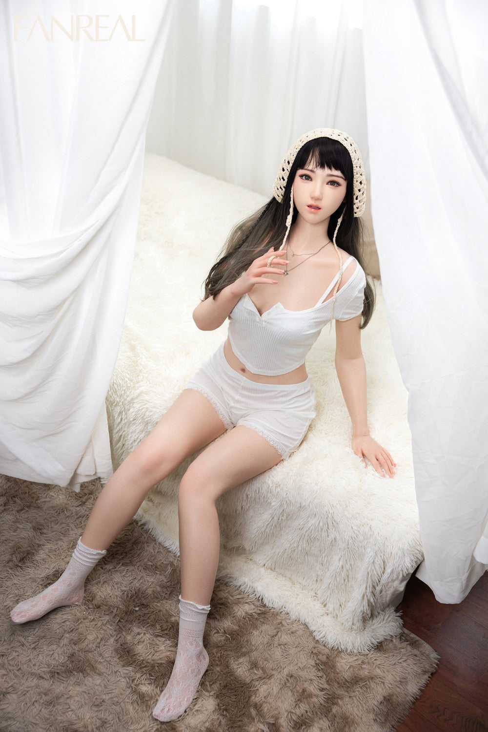 Jia Sex Doll (FanReal Doll 158 cm B puodelis silikonas)