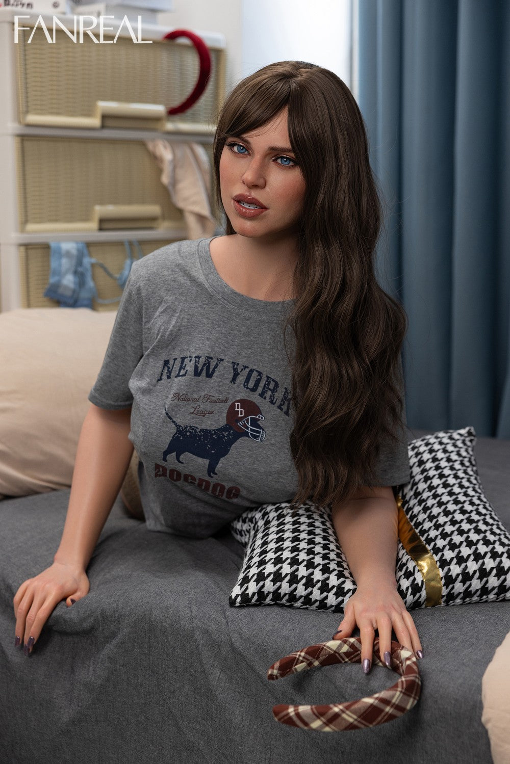 Gina Torso sekso lėlė (FanReal Doll 95 cm G puodelio silikonas)
