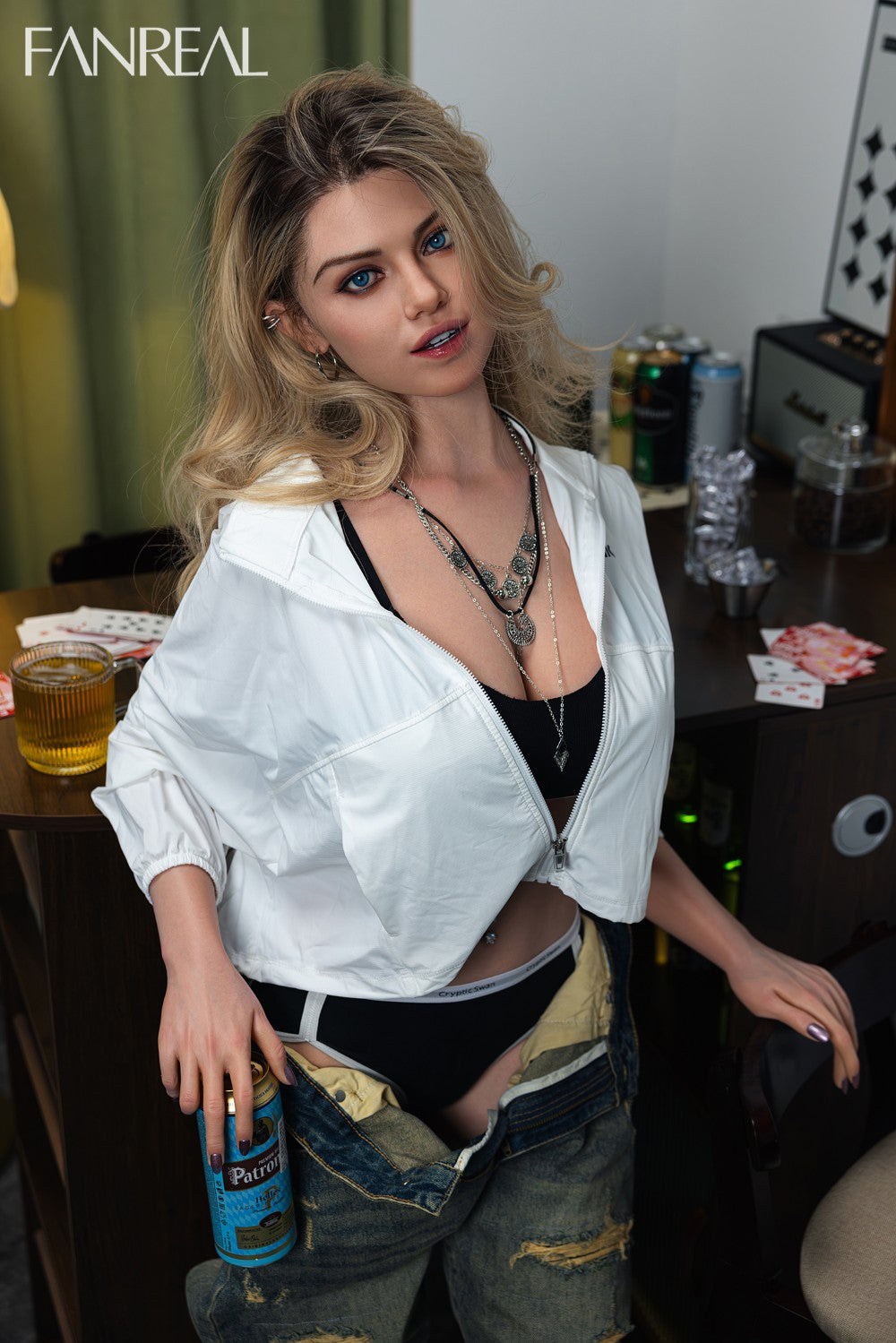 Maria Sex Doll (FanReal Doll 168 cm F puodelis silikonas)