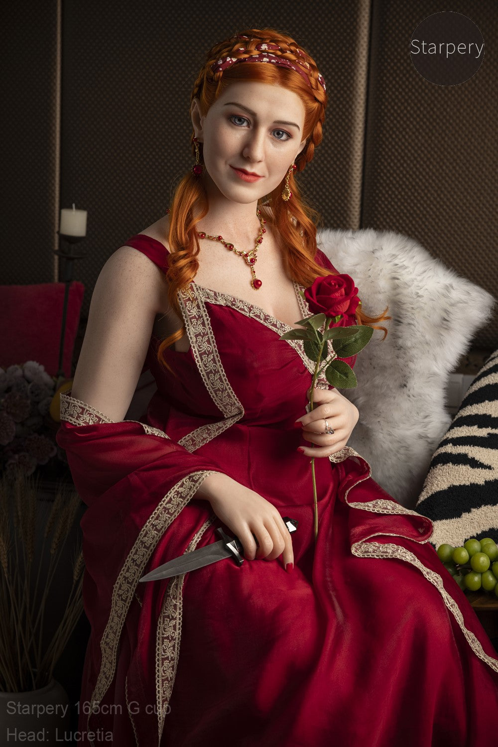 Sekso lėlė Lukrecija (Starpery 165 cm G puodelis TPE + silikonas)