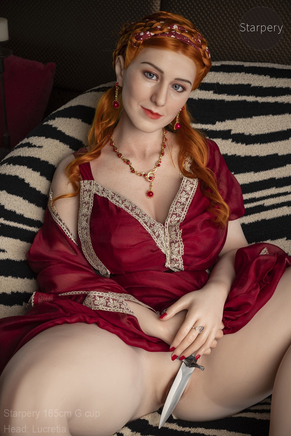 Sekso lėlė Lukrecija (Starpery 165 cm G puodelis TPE + silikonas)