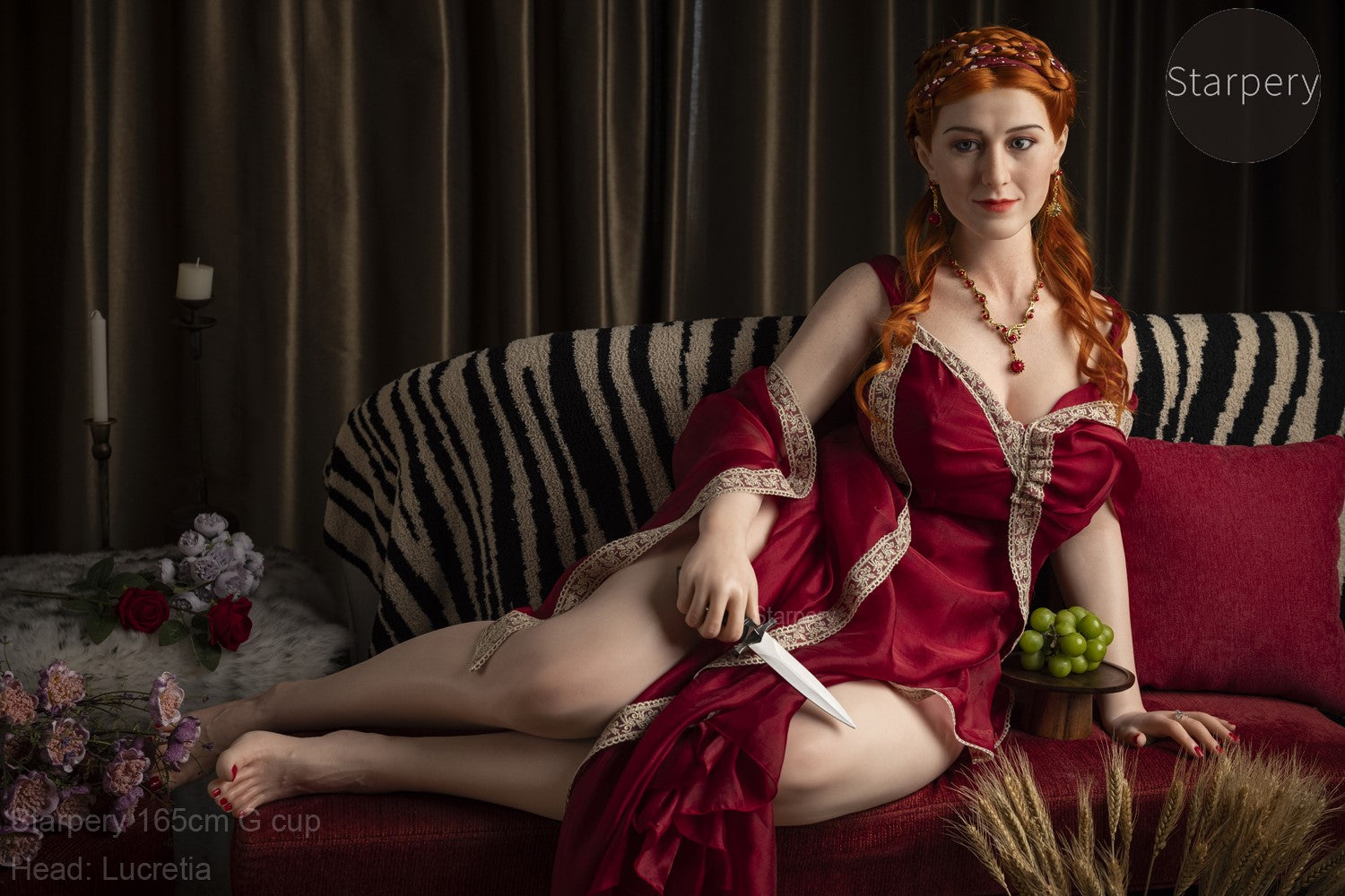 Sekso lėlė Lukrecija (Starpery 165 cm G puodelis TPE + silikonas)