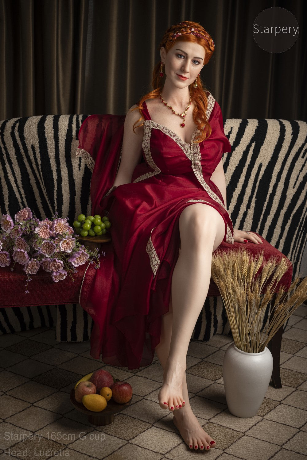 Sekso lėlė Lukrecija (Starpery 165 cm G puodelis TPE + silikonas)