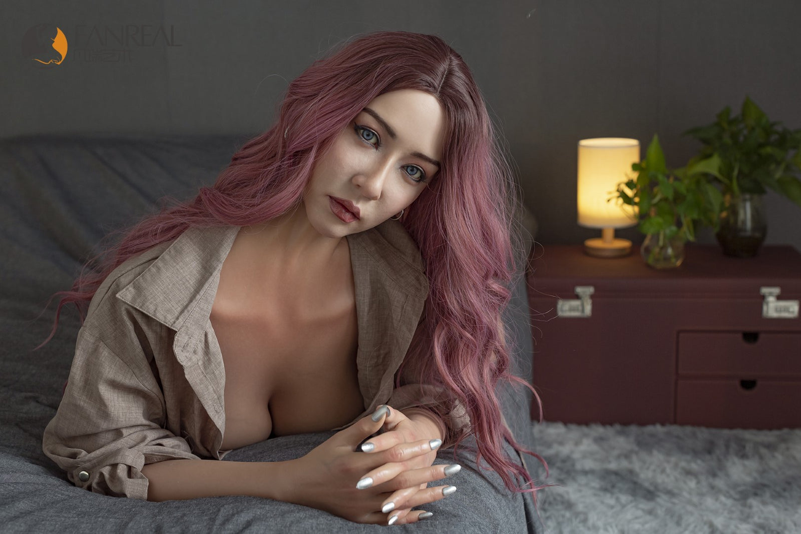 Eva Sex Doll (FanReal Doll 165 cm D puodelis, silikonas)