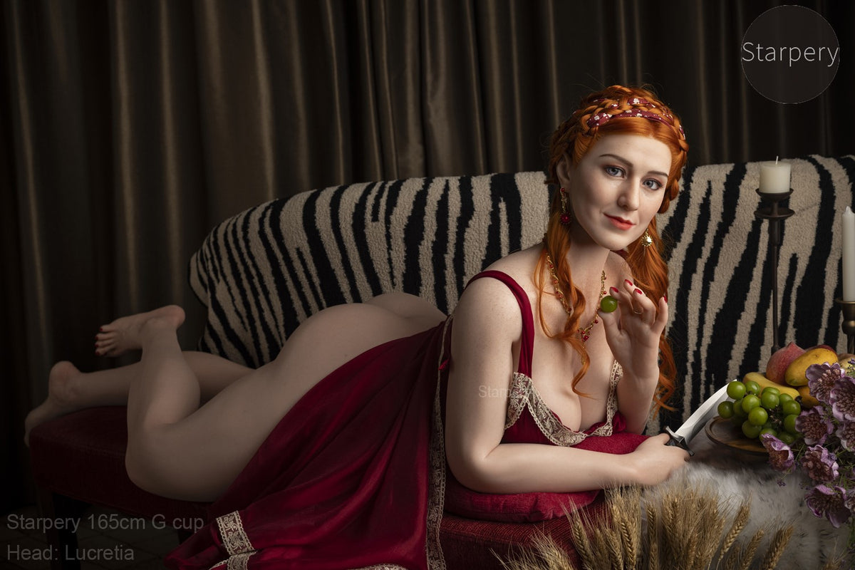 Sekso lėlė Lukrecija (Starpery 165 cm G puodelis TPE + silikonas)