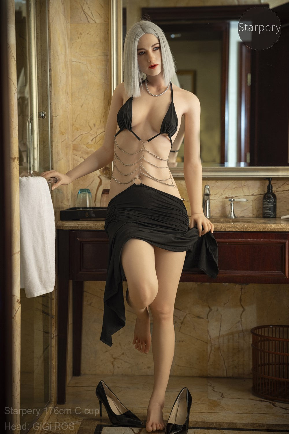 Gigi Sex Doll (Starpery 176 cm C puodelis TPE + silikonas)