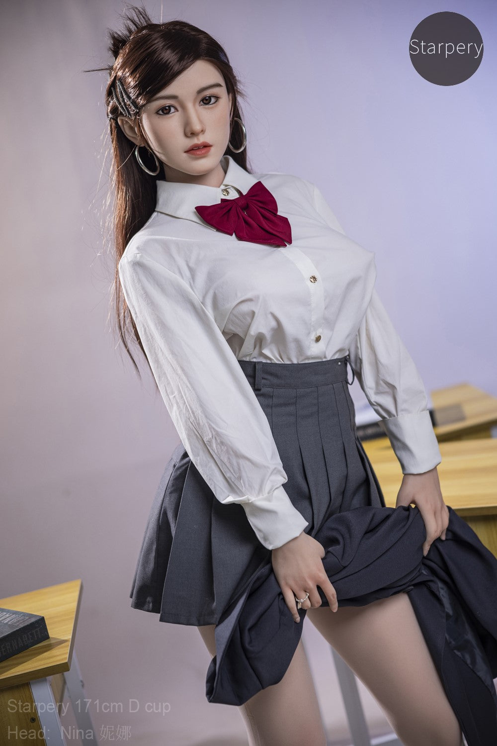 Sekso lėlė Nina (Starpery 171 cm D puodelis TPE + silikonas)