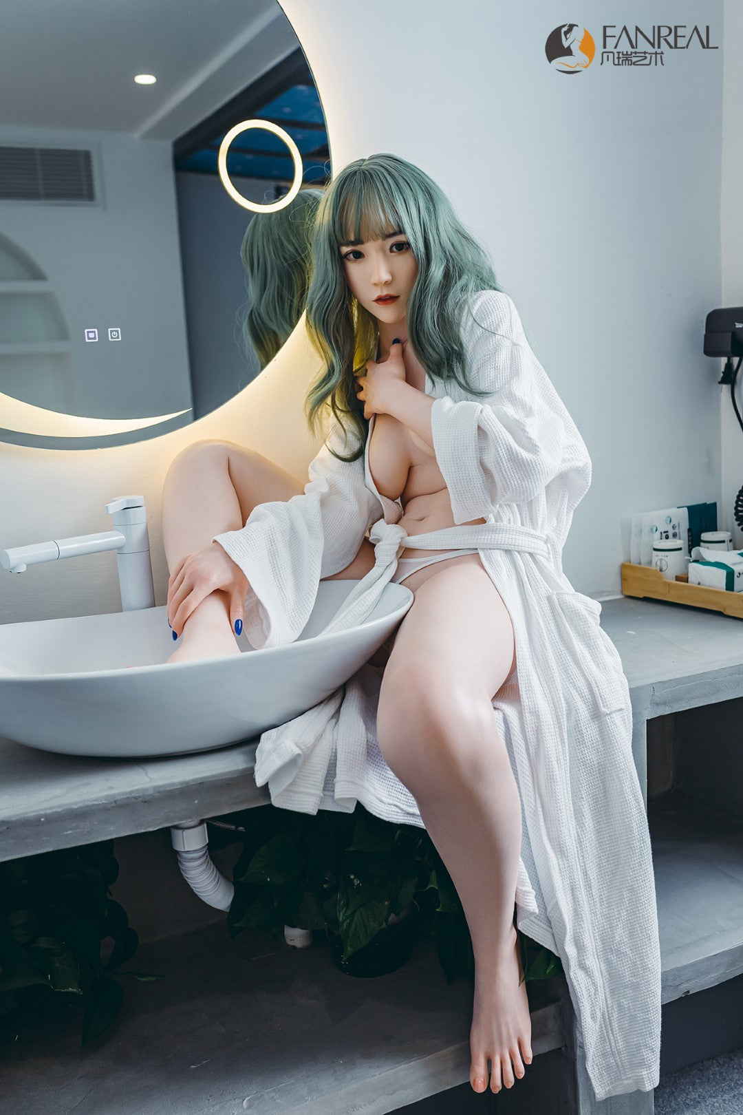 Sekso lėlė Qian (FanReal Doll 158 cm B puodelis silikonas)