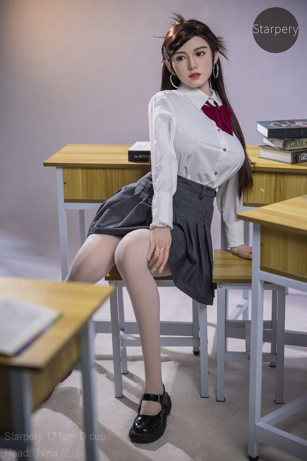 Sekso lėlė Nina (Starpery 171 cm D puodelis TPE + silikonas)
