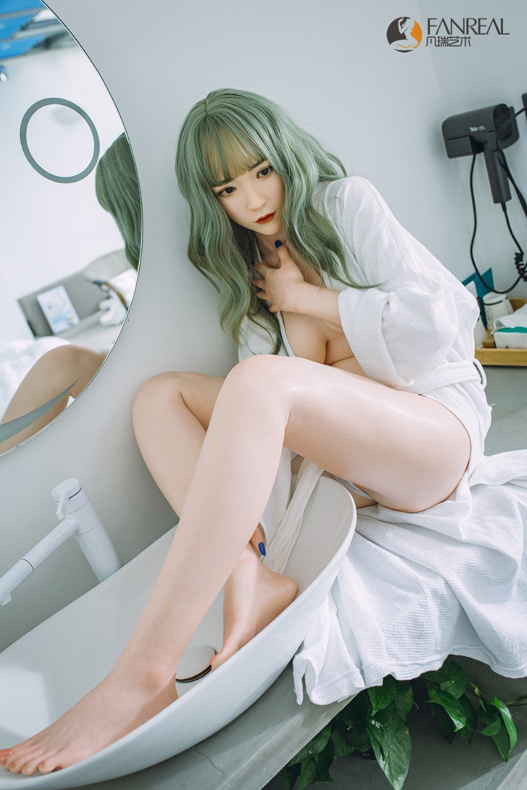Sekso lėlė Qian (FanReal Doll 158 cm B puodelis silikonas)