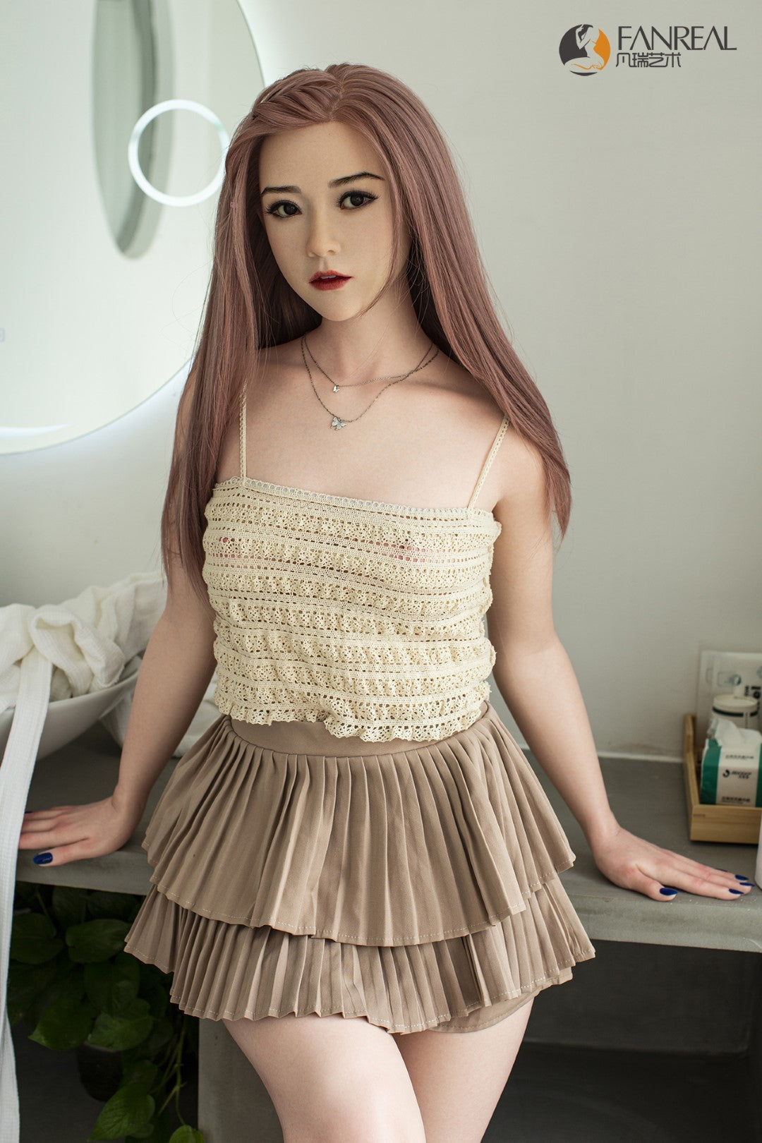 Sekso lėlė Qian (FanReal Doll 158 cm B puodelis silikonas)