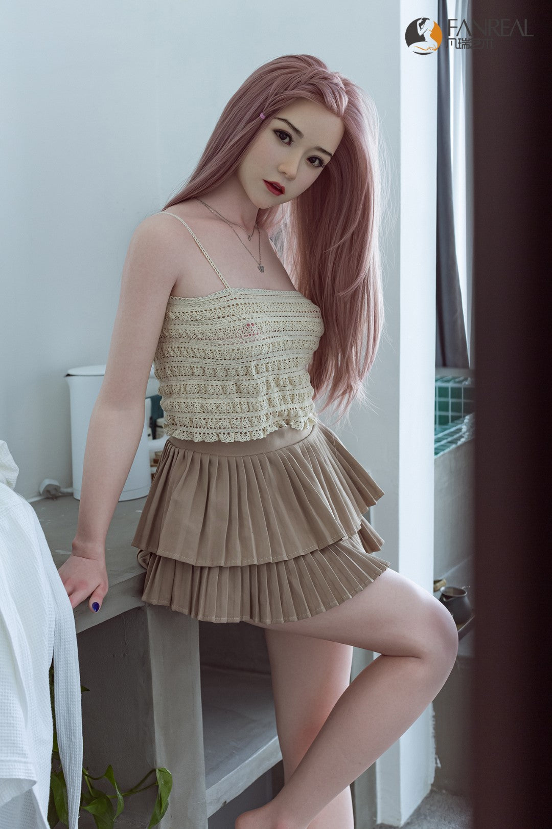 Sekso lėlė Qian (FanReal Doll 158 cm B puodelis silikonas)