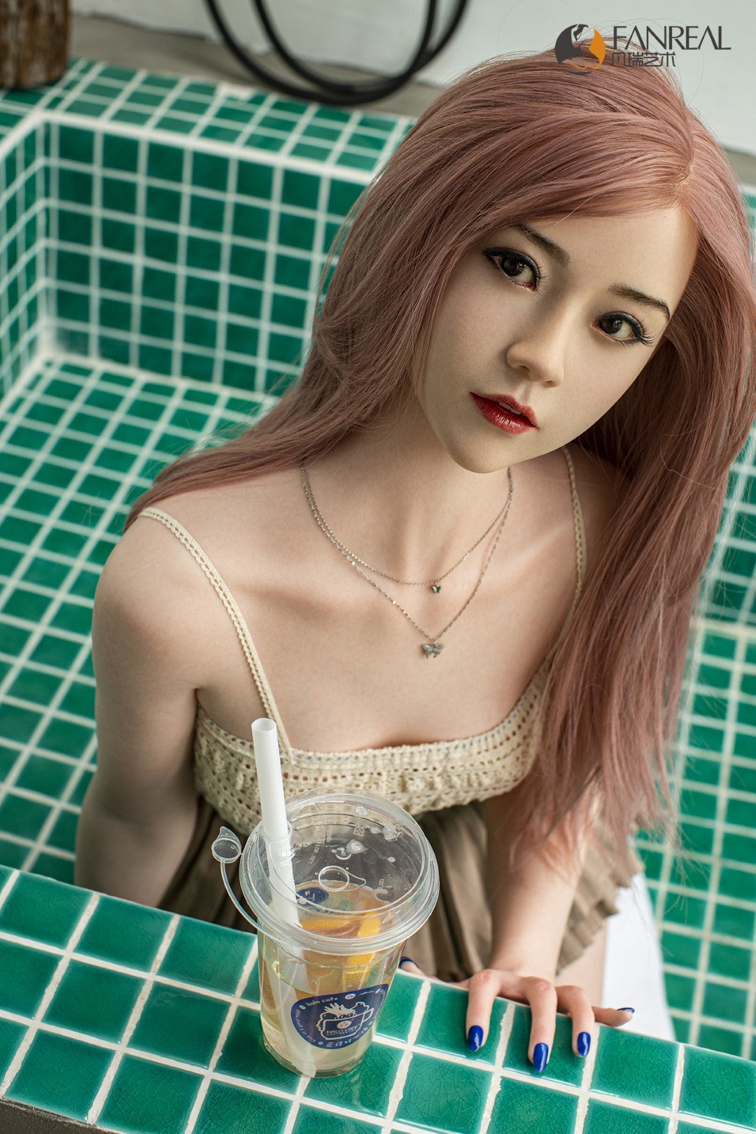 Sekso lėlė Qian (FanReal Doll 158 cm B puodelis silikonas)