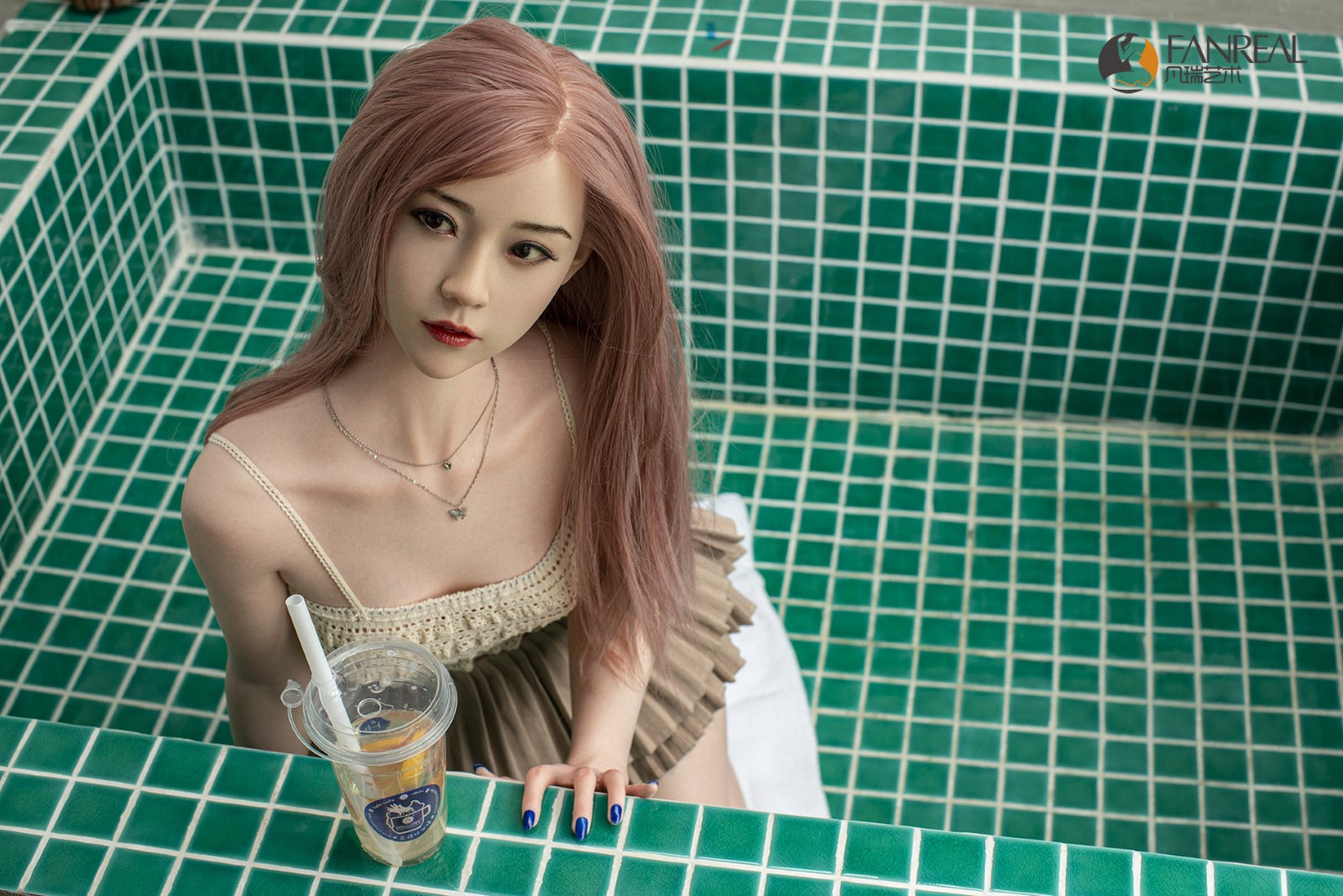 Sekso lėlė Qian (FanReal Doll 158 cm B puodelis silikonas)