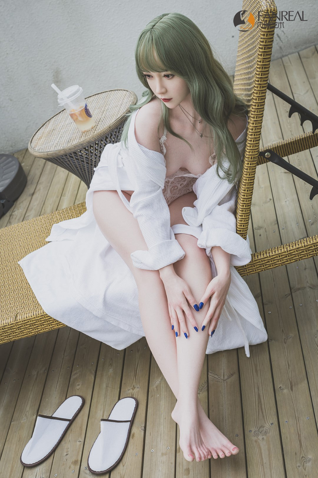 Sekso lėlė Qian (FanReal Doll 158 cm B puodelis silikonas)