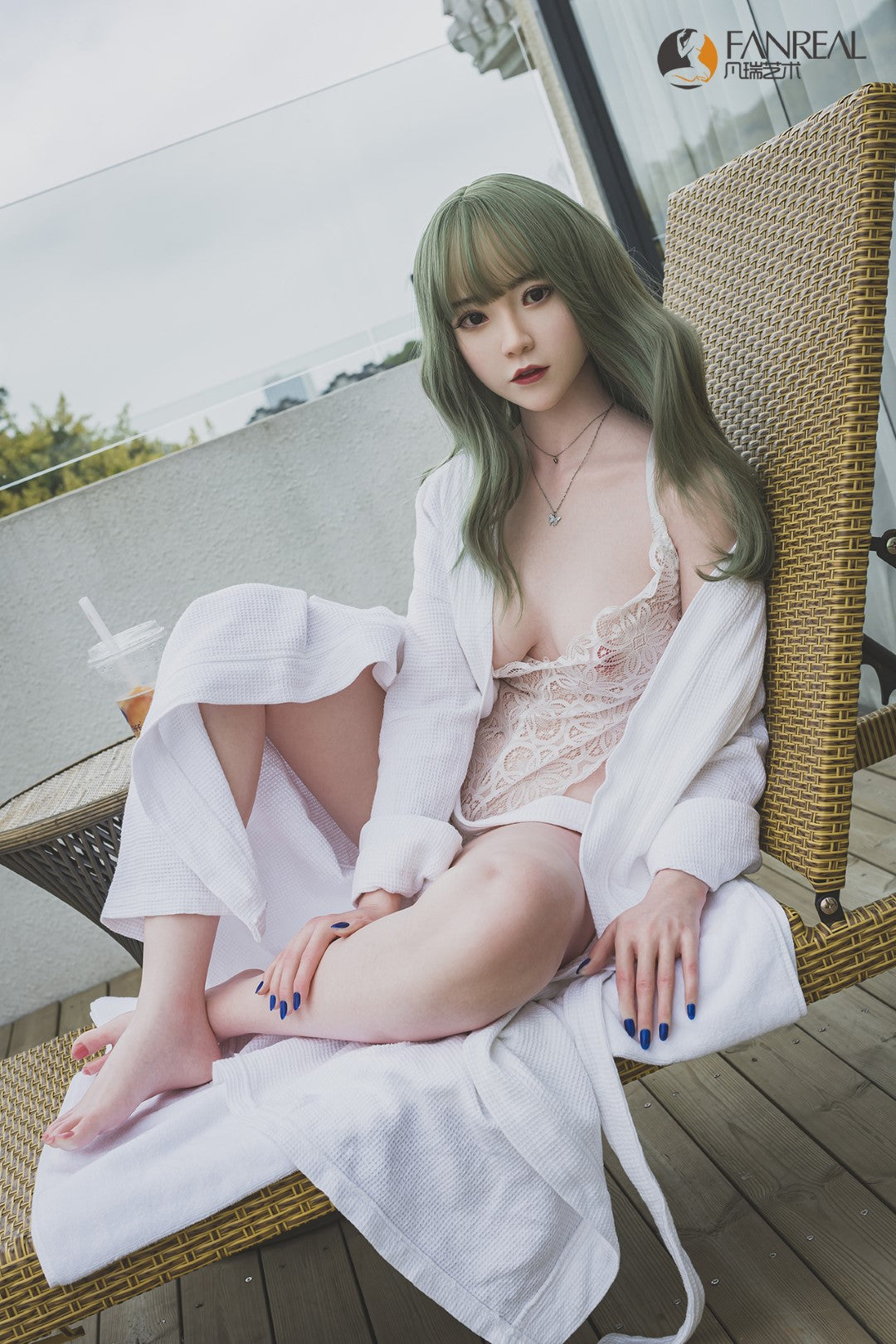 Sekso lėlė Qian (FanReal Doll 158 cm B puodelis silikonas)
