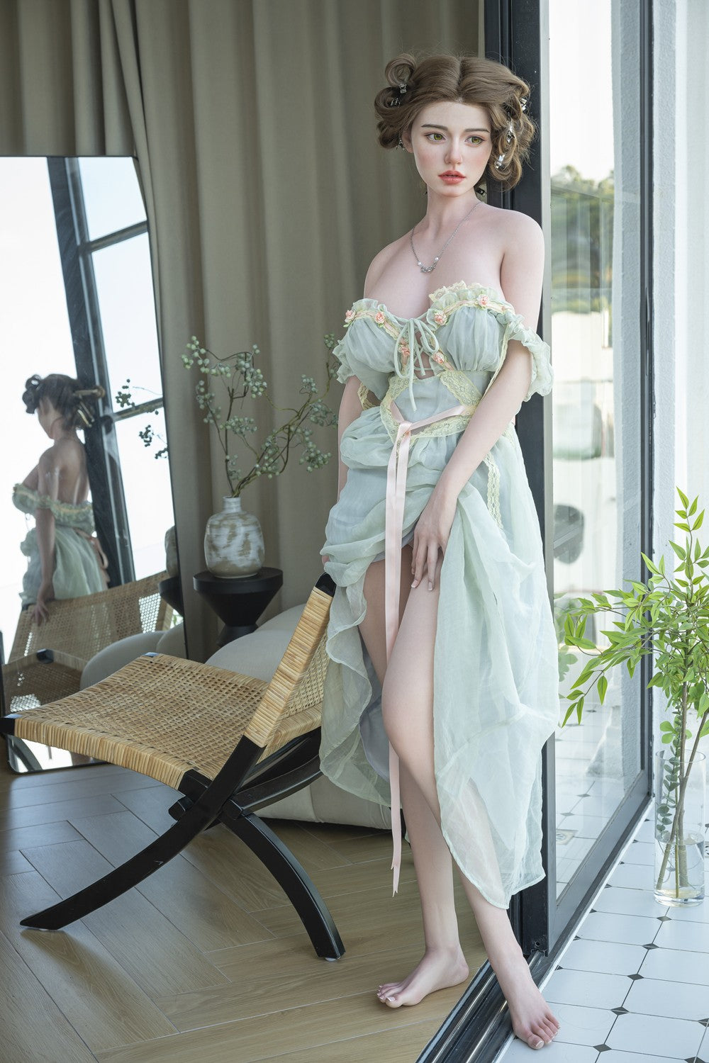 Sekso lėlė Natalija (Starpery 171 cm D puodelis TPE + silikonas)