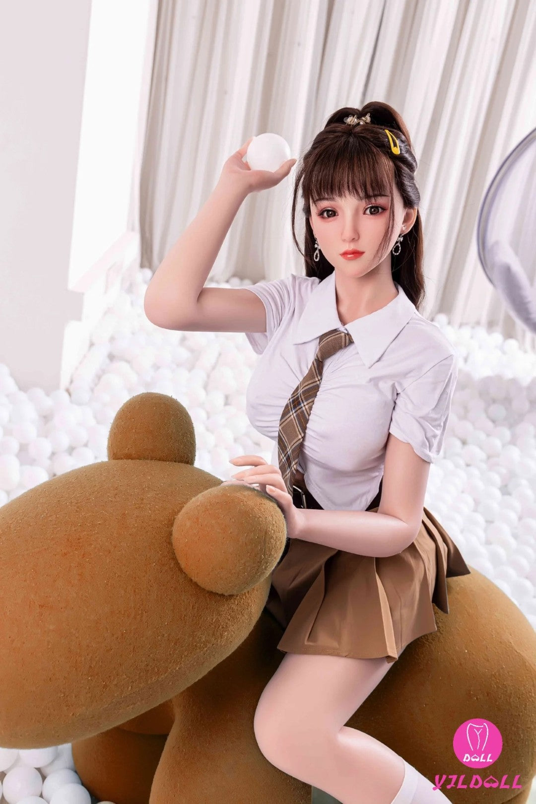 Sekso lėlė Kenley (YJL Doll 148 cm D-Cup #294 TPE + silikonas)