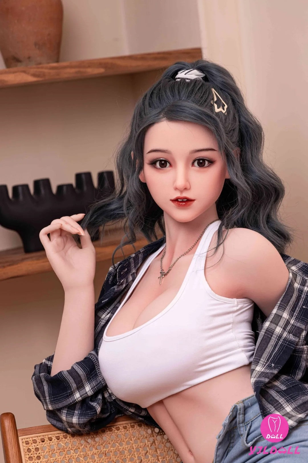 Hario sekso lėlė (YJL Doll 168 cm E-Cup #380 TPE + silikonas)
