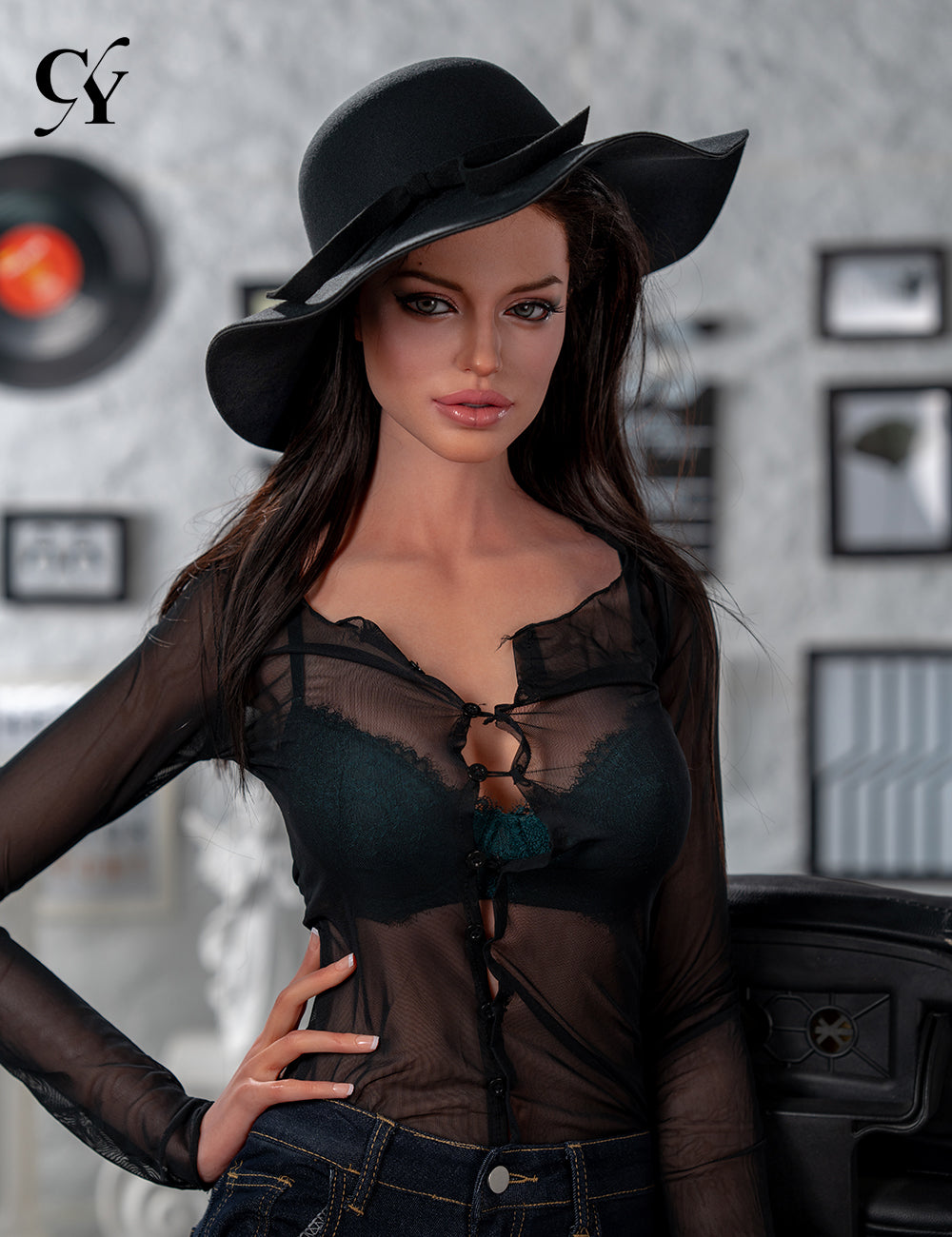 Sekso lėlė Scarlett (TOP CYDOLL 170 cm D puodelis TPE + silikonas)