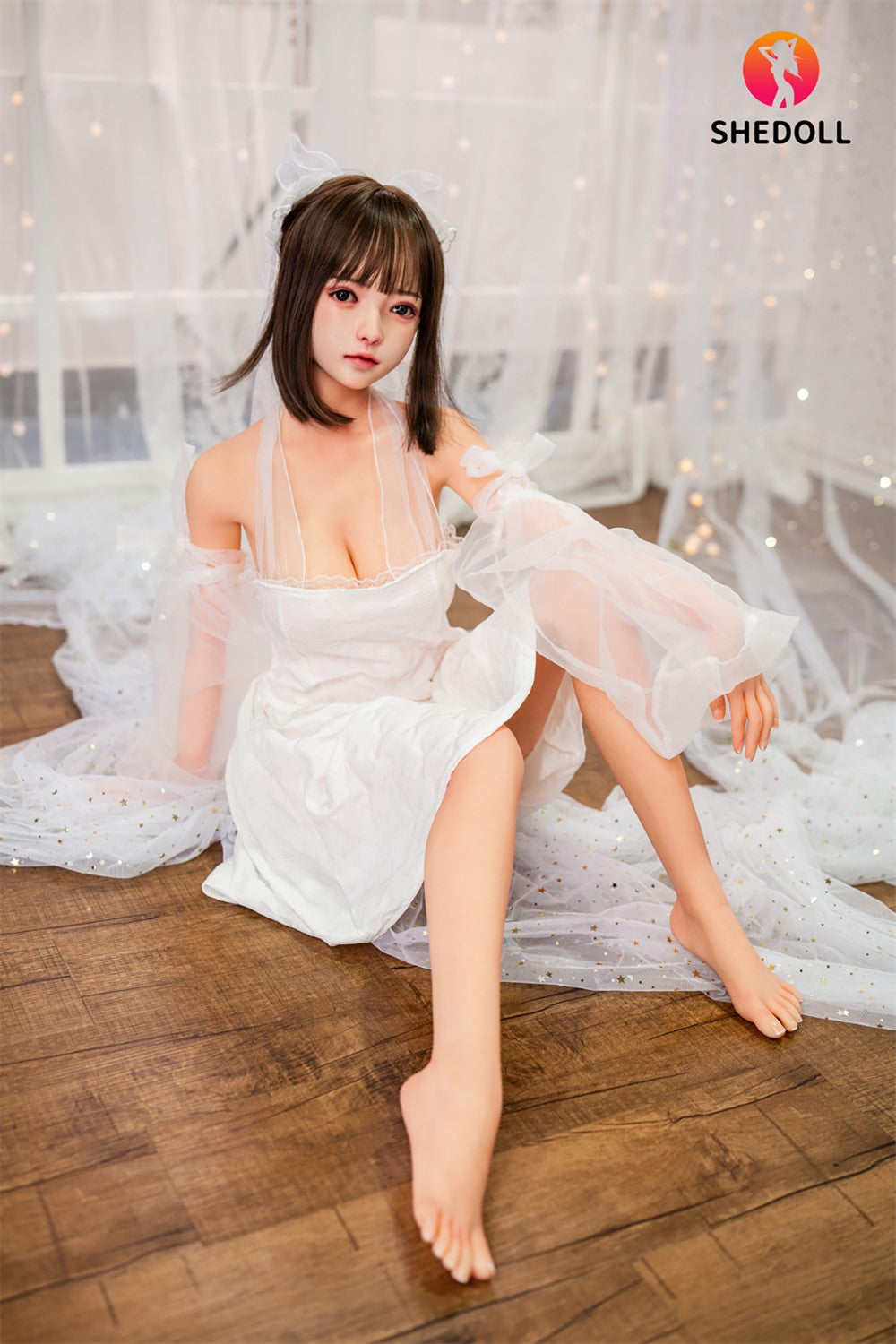Roy Sex Doll (SHEDOLL 148 cm D puodelis # SH001 TPE + silikonas)