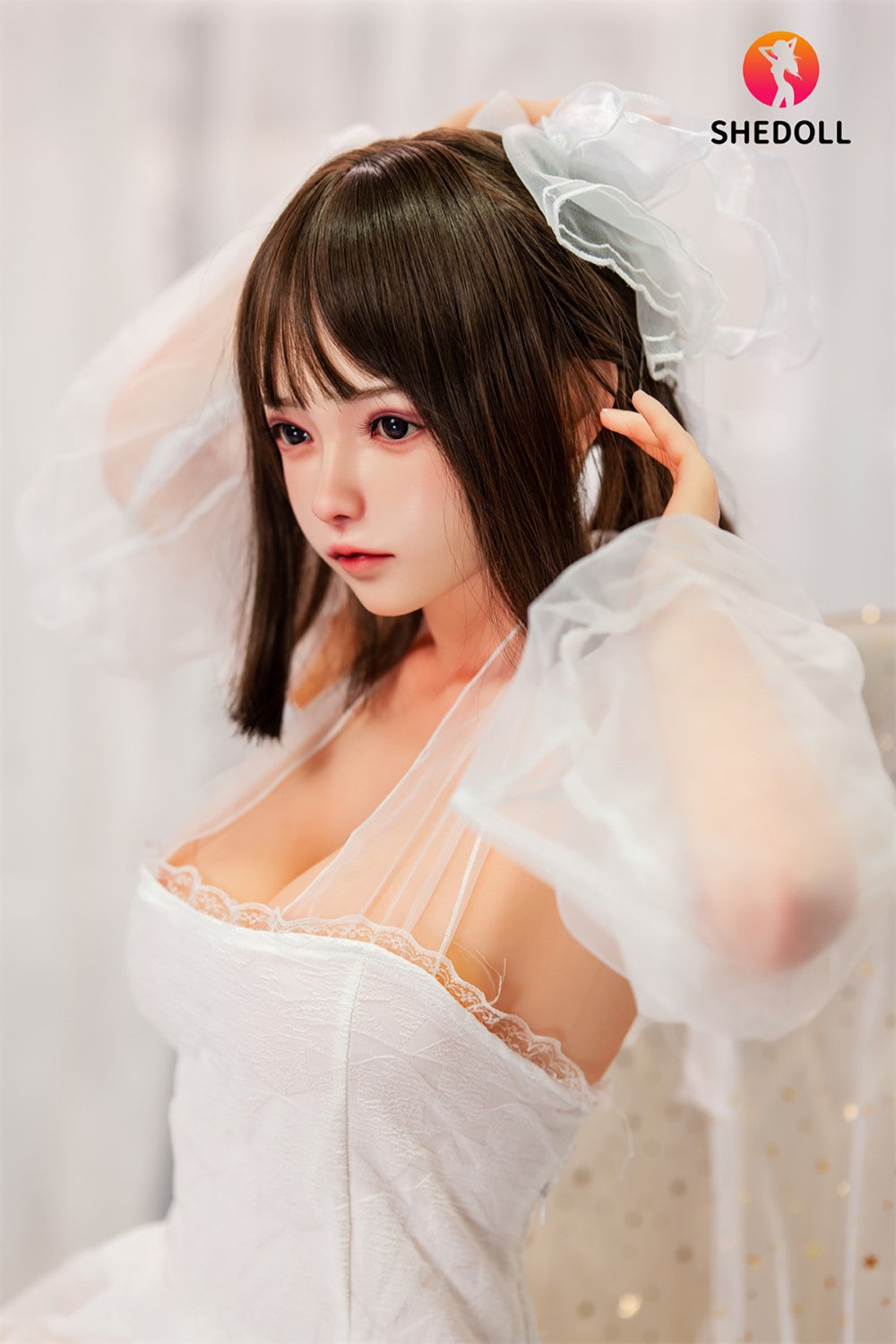 Roy Sex Doll (SHEDOLL 148 cm D puodelis # SH001 TPE + silikonas)