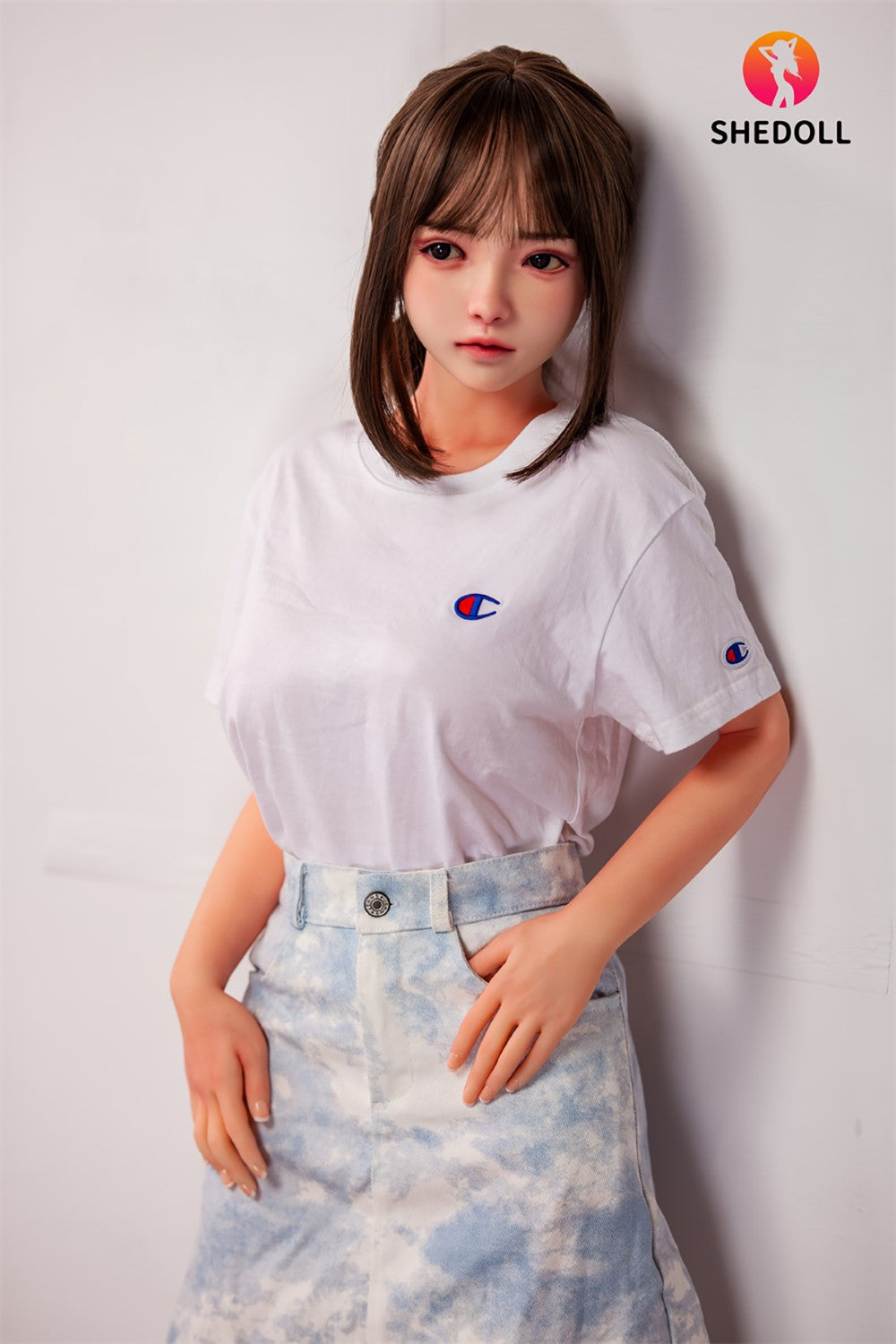 Roy Sex Doll (SHEDOLL 148 cm D puodelis # SH001 TPE + silikonas)