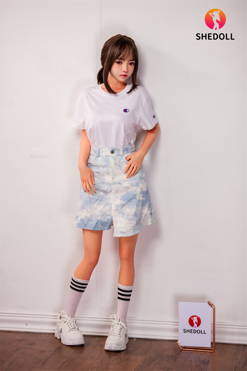 Roy Sex Doll (SHEDOLL 148 cm D puodelis # SH001 TPE + silikonas)
