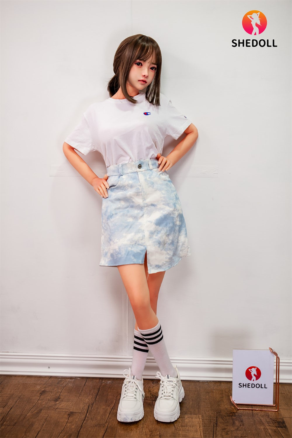 Roy Sex Doll (SHEDOLL 148 cm D puodelis # SH001 TPE + silikonas)