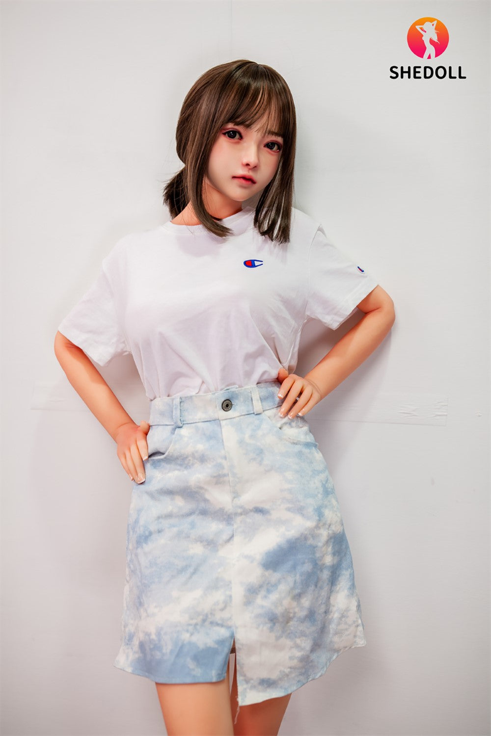Roy Sex Doll (SHEDOLL 148 cm D puodelis # SH001 TPE + silikonas)