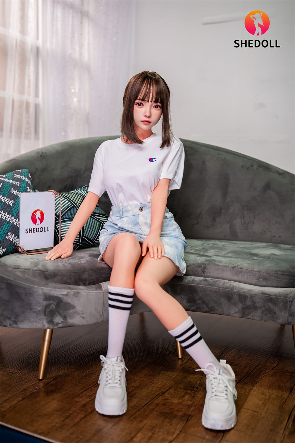 Roy Sex Doll (SHEDOLL 148 cm D puodelis # SH001 TPE + silikonas)