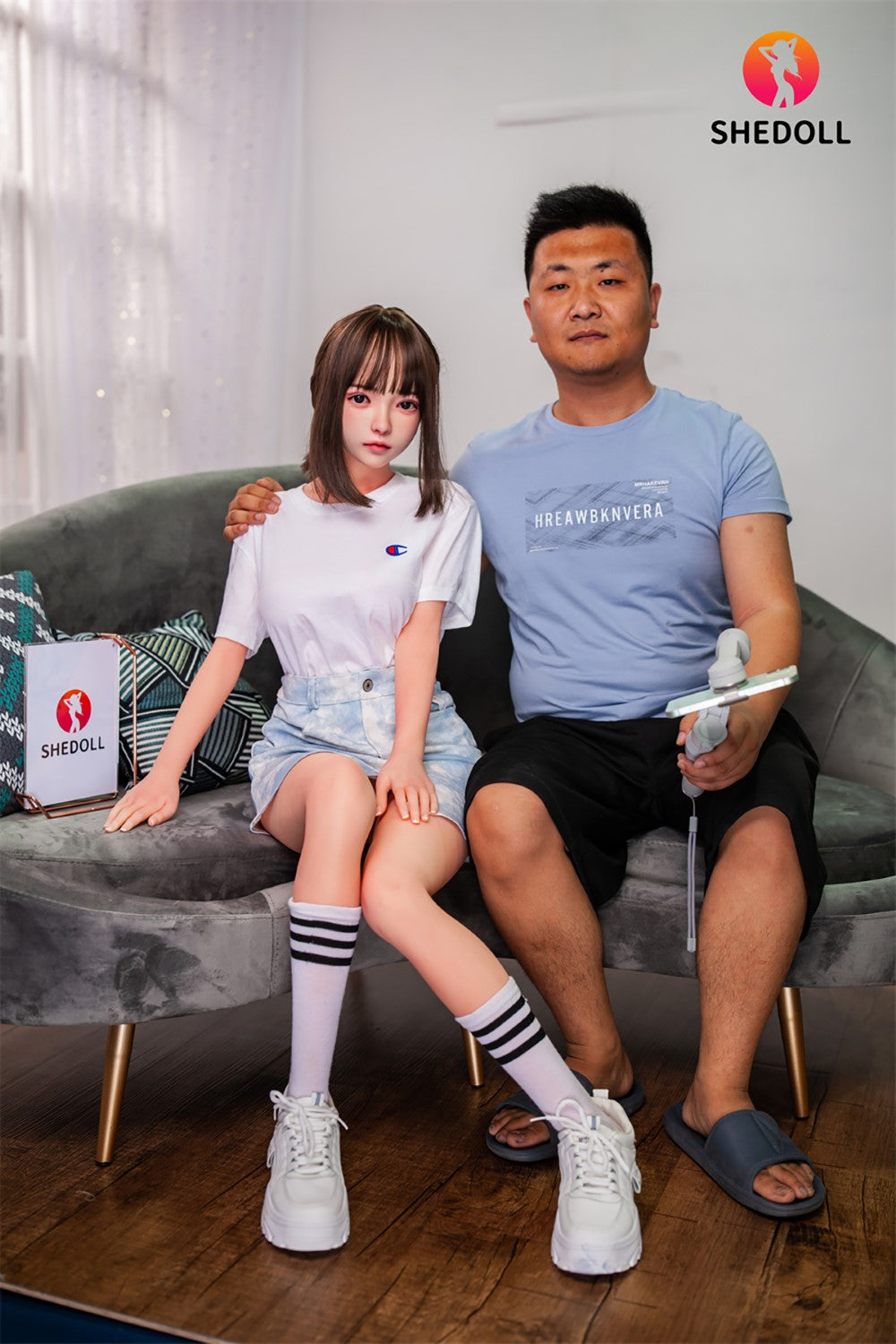 Roy Sex Doll (SHEDOLL 148 cm D puodelis # SH001 TPE + silikonas)