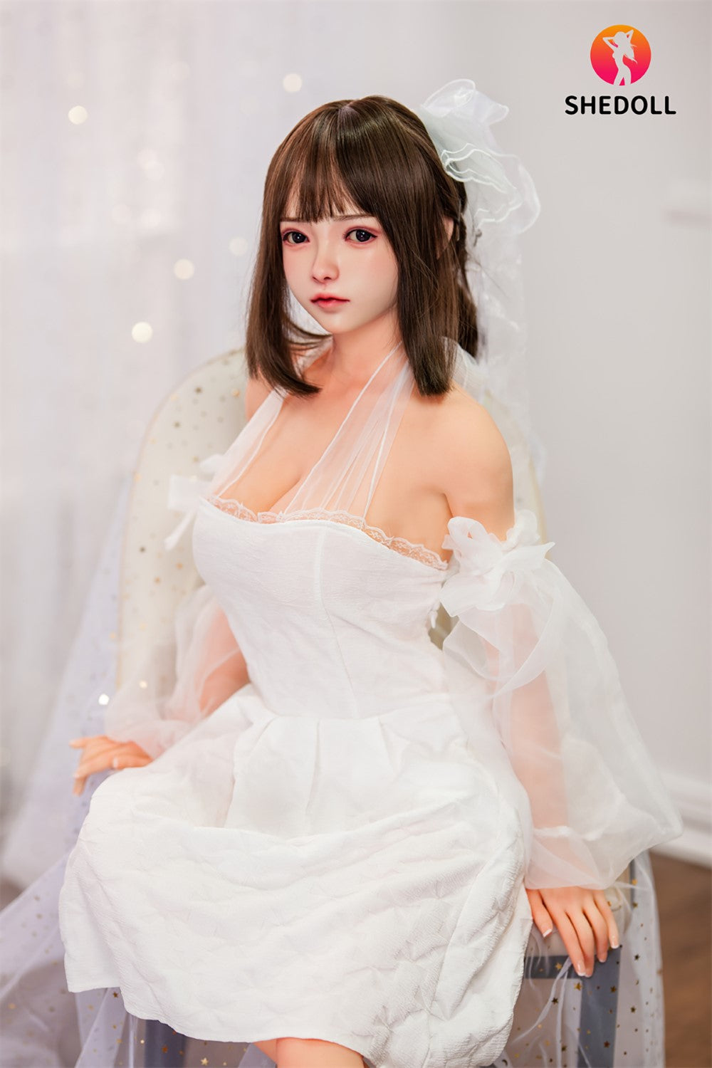 Roy Sex Doll (SHEDOLL 148 cm D puodelis # SH001 TPE + silikonas)
