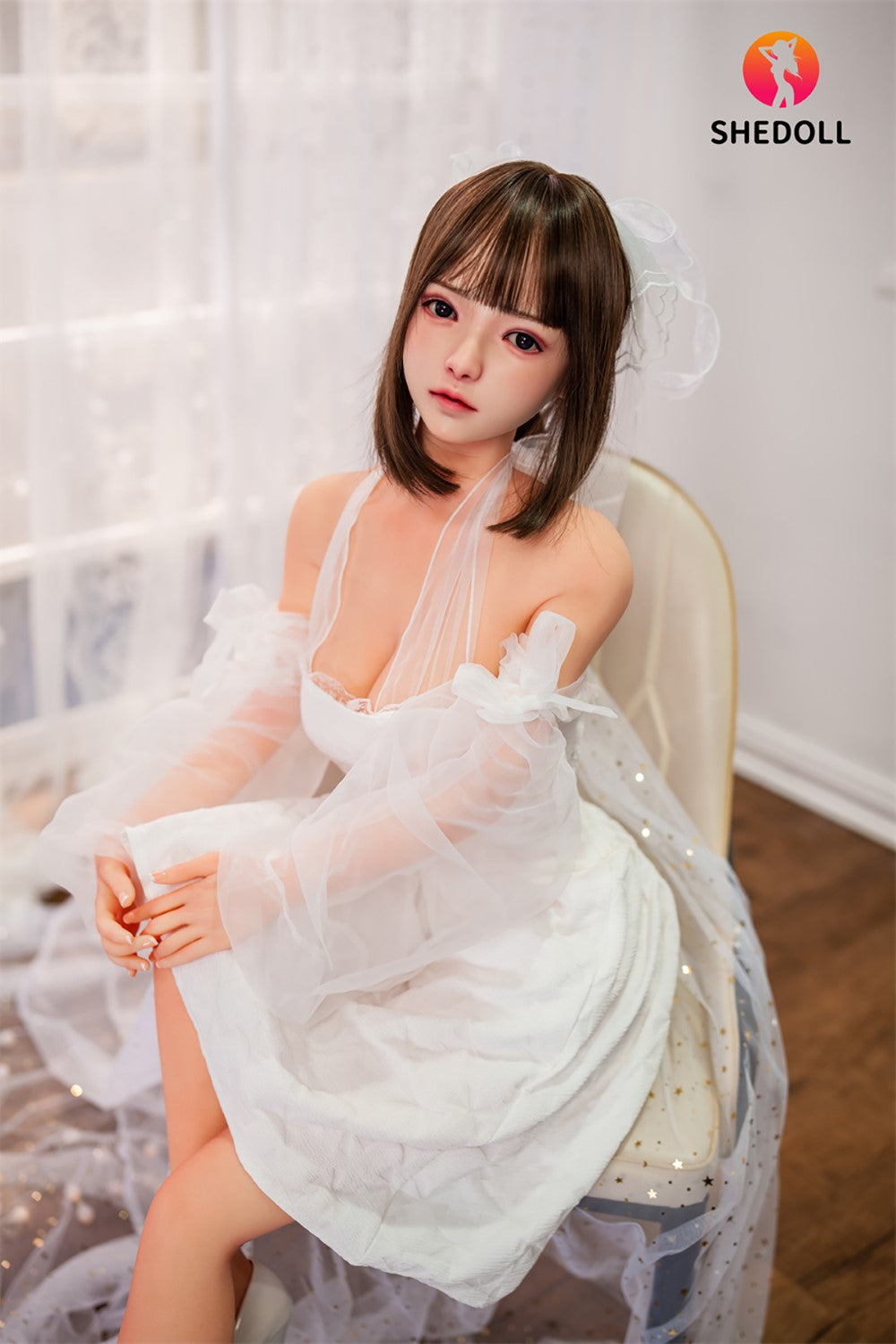 Roy Sex Doll (SHEDOLL 148 cm D puodelis # SH001 TPE + silikonas)