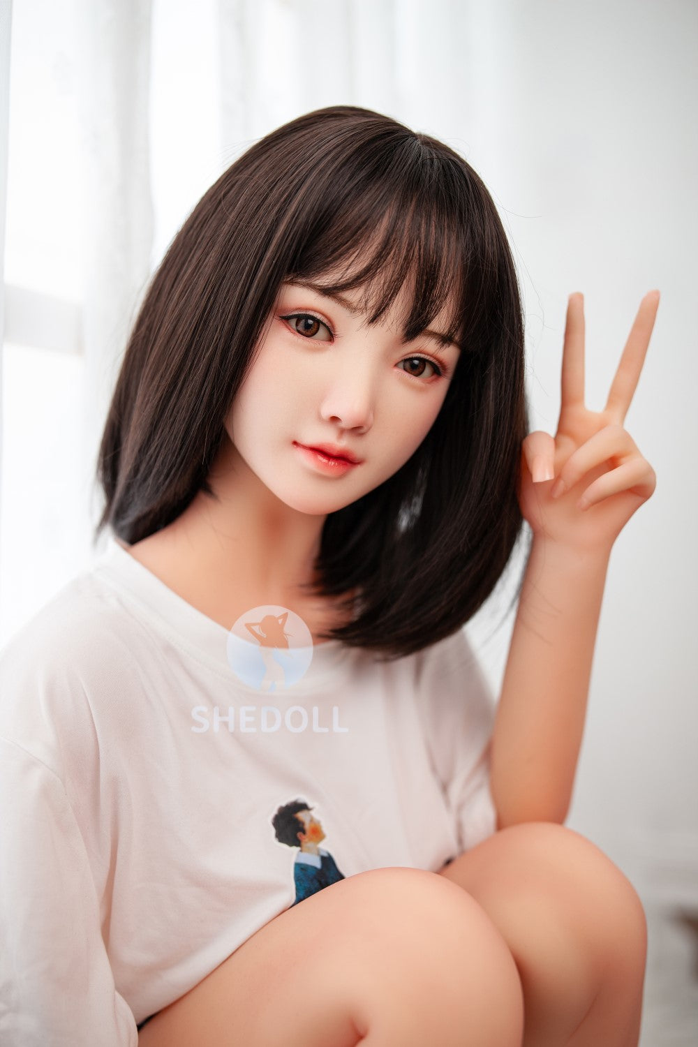 Sunny Sex Doll (SHEDOLL 148 cm D puodelis #SH002 TPE + silikonas)