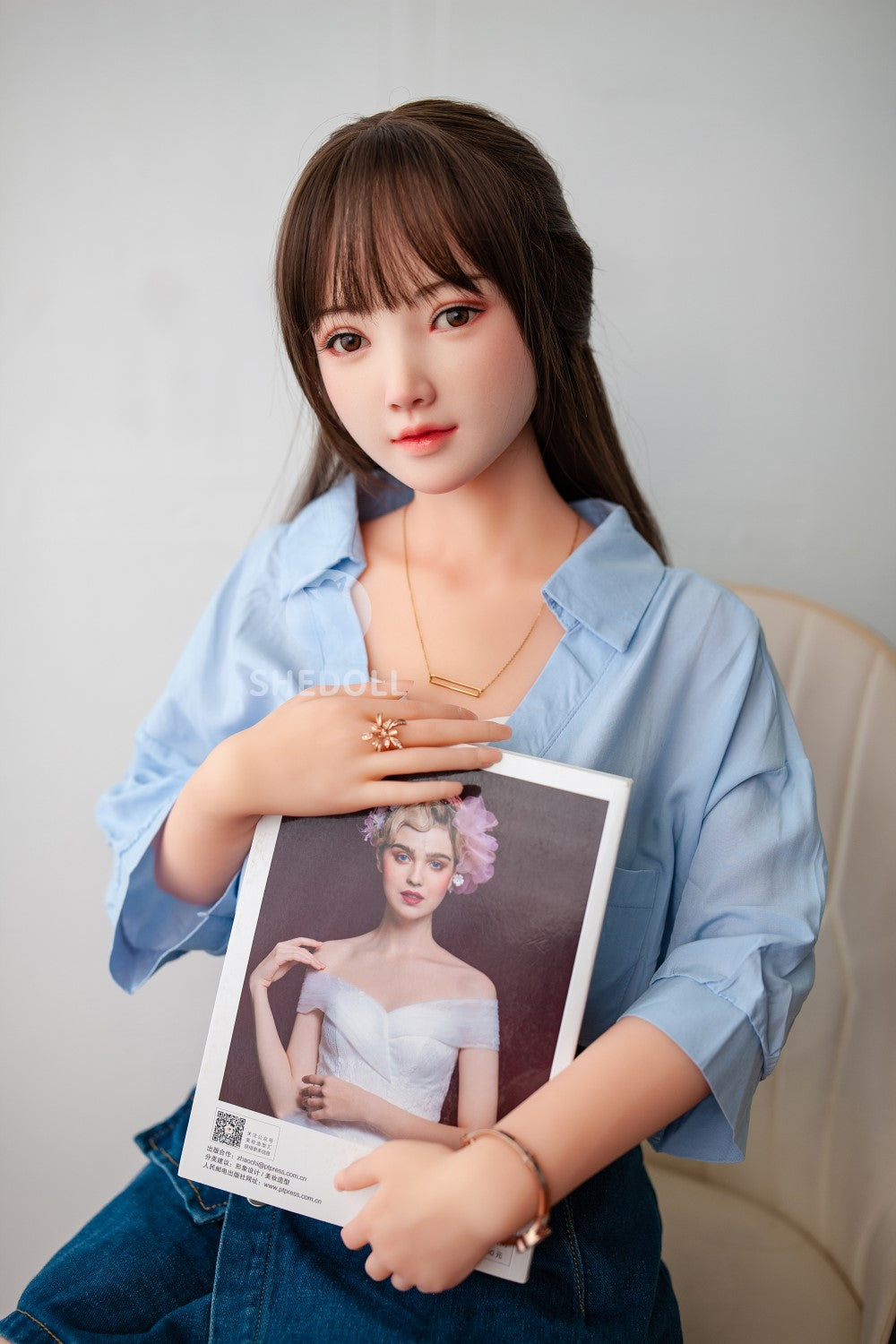 Sunny Sex Doll (SHEDOLL 148 cm D puodelis #SH002 TPE + silikonas)