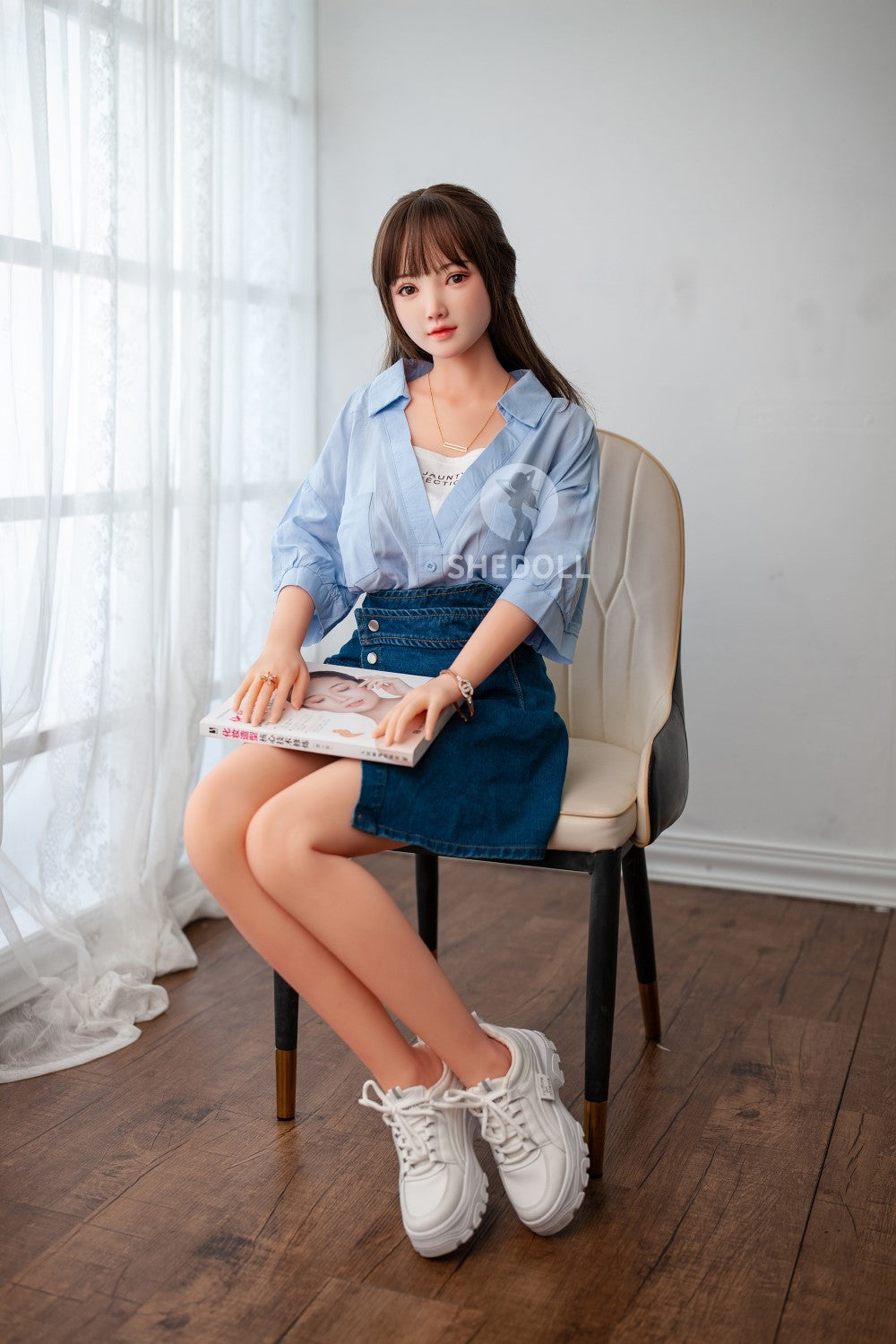 Sunny Sex Doll (SHEDOLL 148 cm D puodelis #SH002 TPE + silikonas)