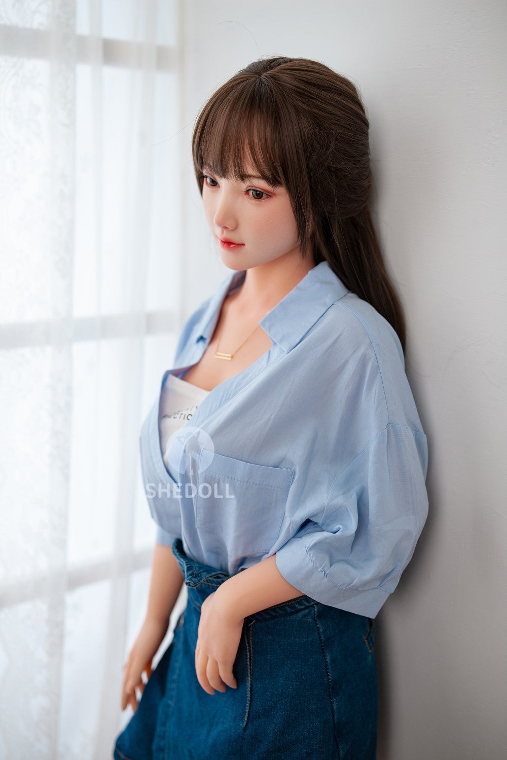 Sunny Sex Doll (SHEDOLL 148 cm D puodelis #SH002 TPE + silikonas)