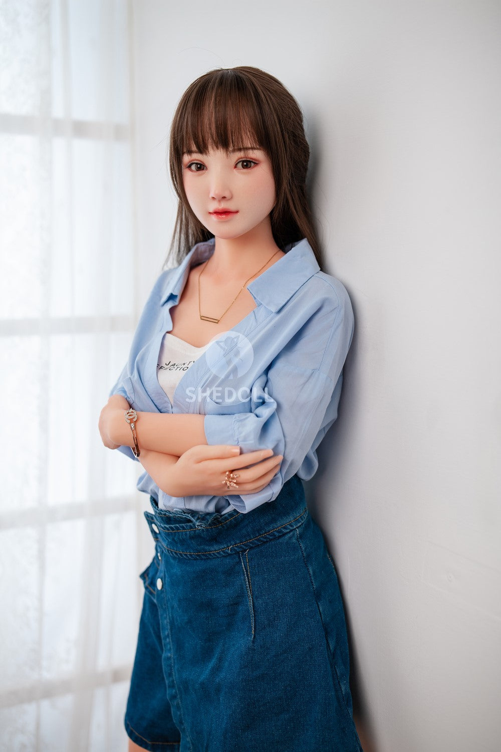 Sunny Sex Doll (SHEDOLL 148 cm D puodelis #SH002 TPE + silikonas)