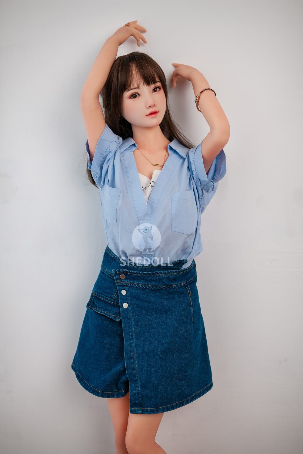 Sunny Sex Doll (SHEDOLL 148 cm D puodelis #SH002 TPE + silikonas)