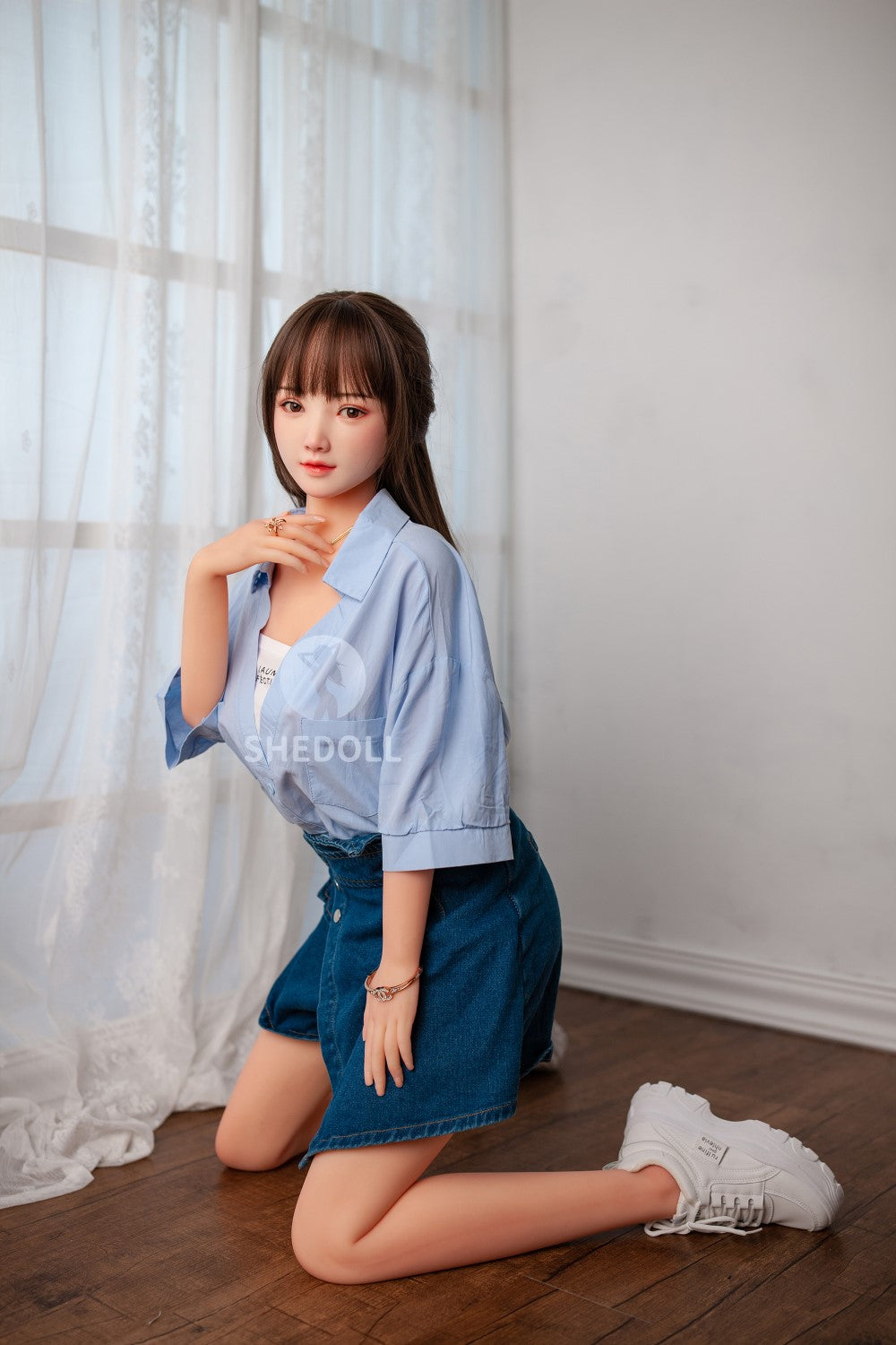 Sunny Sex Doll (SHEDOLL 148 cm D puodelis #SH002 TPE + silikonas)