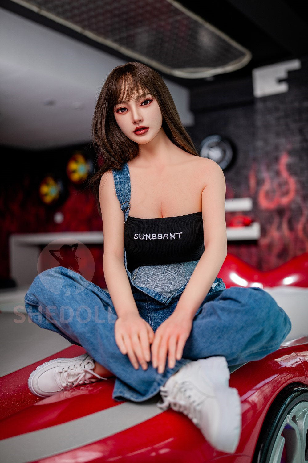 Sekso lėlė Beryl (SHEDOLL 158 cm C puodelis # SH004 TPE + silikonas)