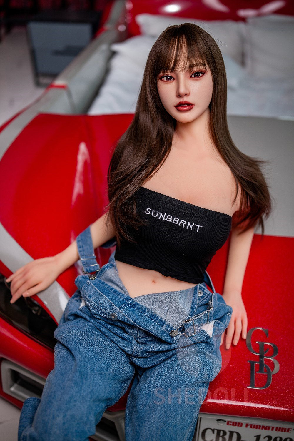 Sekso lėlė Beryl (SHEDOLL 158 cm C puodelis # SH004 TPE + silikonas)