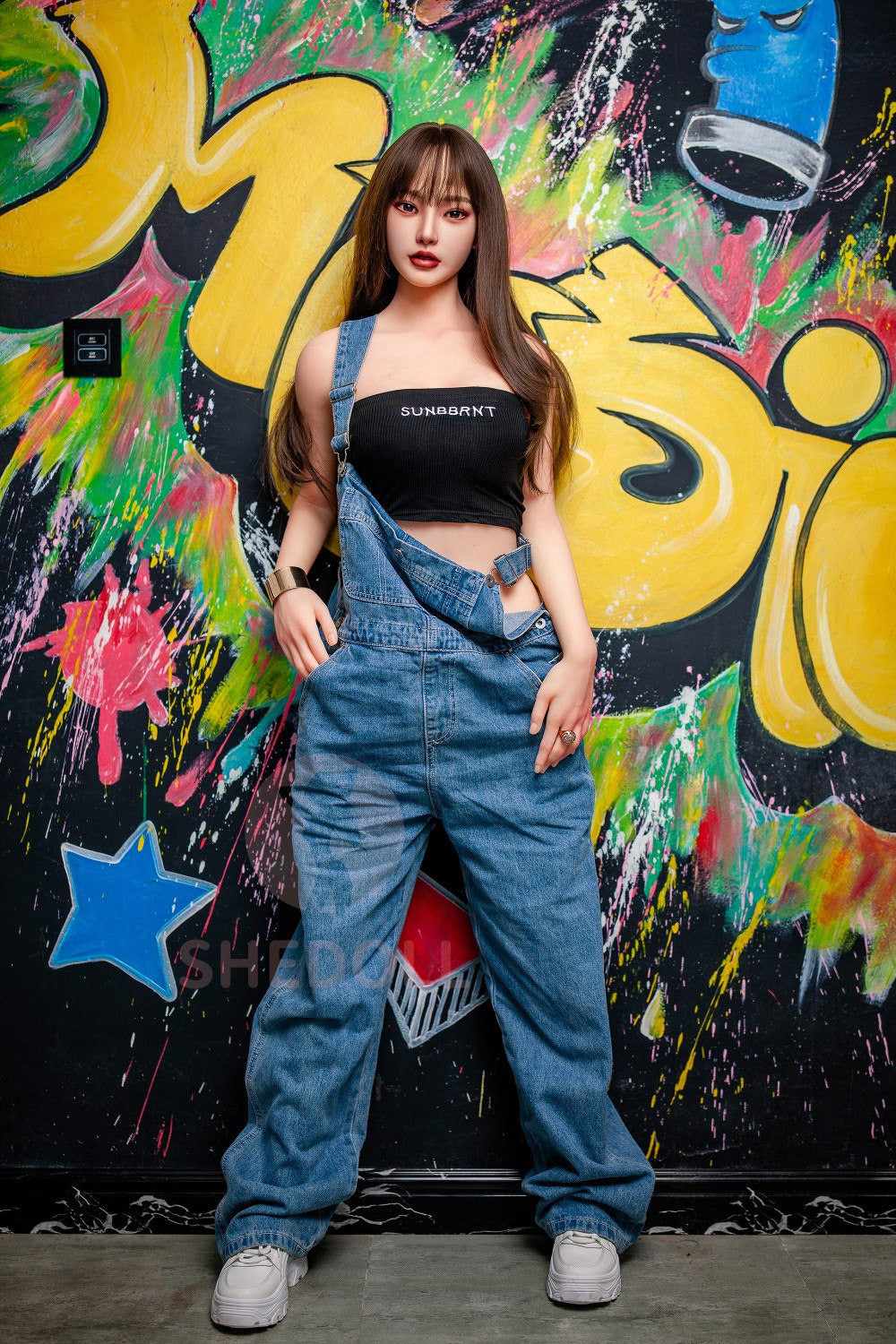 Sekso lėlė Beryl (SHEDOLL 158 cm C puodelis # SH004 TPE + silikonas)